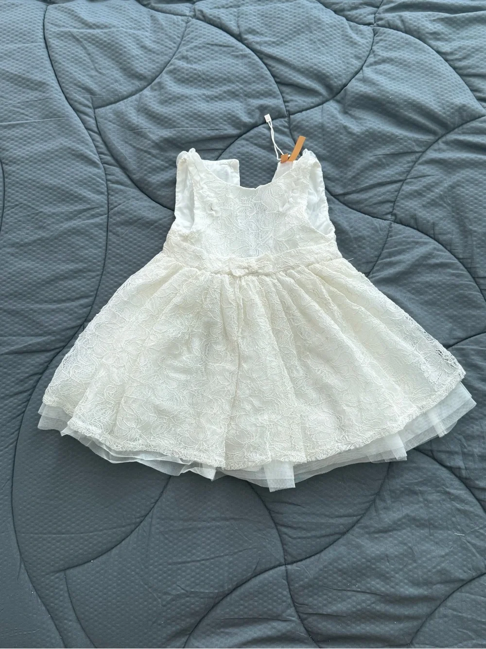 ORCHESTRA Baby girl 12M/74 cm Ivory Lace Tulle Formal Dress - like new!